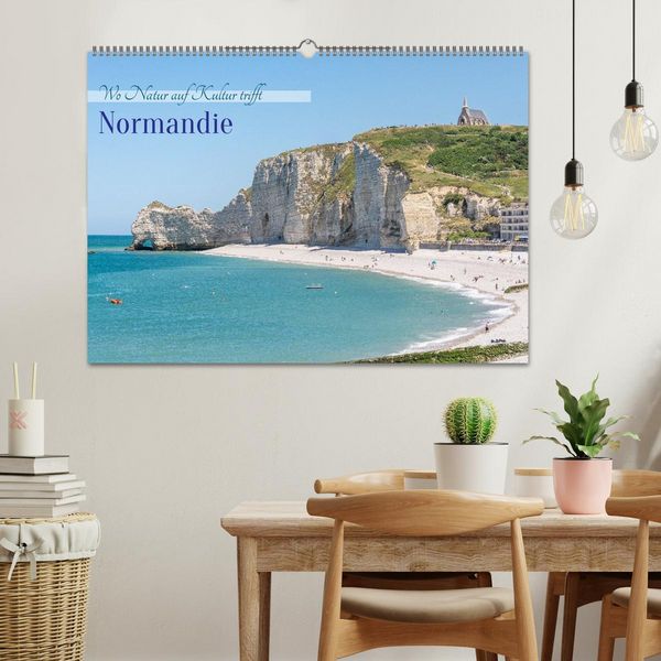 Produktbild: Normandie &ndash; Wo Natur auf Kultur trifft (Wandkalender 2026 DIN A2 quer), CALVENDO Monatskalender