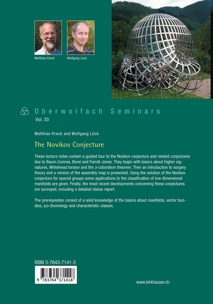 Produktbild: The Novikov Conjecture