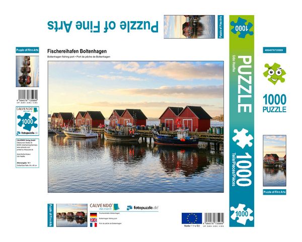 Produktbild: CALVENDO Puzzle Fischereihafen Boltenhagen | 1000 Teile Lege-Gr&ouml;&szlig;e 64x48cm Foto-Puzzle f&uuml;r gl&uuml;ckliche Stunden