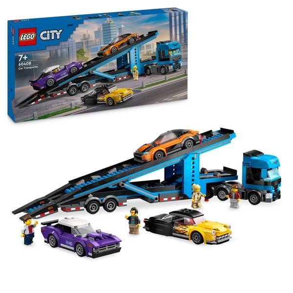 LEGO City Autotransporter mit Sportwagen, LKW-Spielzeug 60408