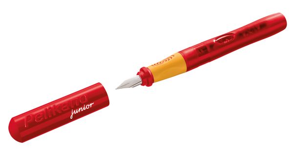 Produktbild: Pelikan Schreiblernf&uuml;llhalter Pelikano Junior, Rot, Feder A, f&uuml;r Rechtsh&auml;nder