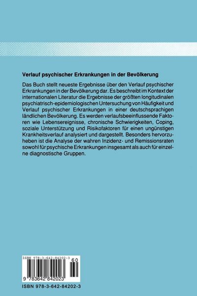 Produktbild: Verlauf psychischer Erkrankungen in der Bev&ouml;lkerung
