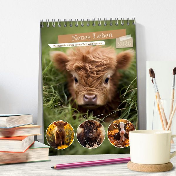 Produktbild: Neues Leben (Tischkalender 2026 DIN A5 hoch), CALVENDO Monatskalender