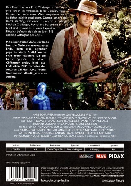 Produktbild: Die verlorene Welt, Staffel 3 / Die letzten 22 Folgen der Abenteuerserie basierend auf dem Roman von Sir Arthur Conan Doyle (Pidax Serien-Klassiker) [6 DVDs]
