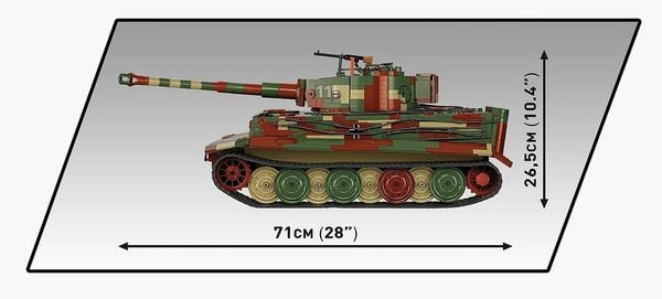 Produktbild: COBI Historical Collection 2807 - Executive Edition, PzKpfW VI Tiger Ausf. E, Bausatz 1:12, 8000 Klemmbausteine