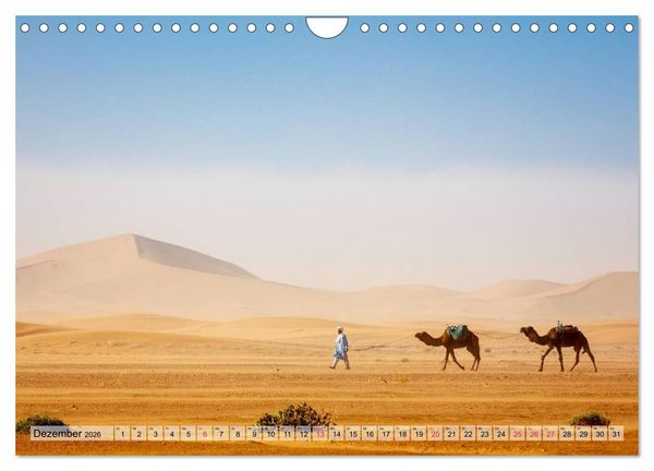 Produktbild: Marokko: Marrakesch, Atlas, Sahara, F&egrave;s (Wandkalender 2026 DIN A4 quer), CALVENDO Monatskalender