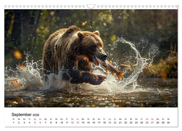 Produktbild: B&auml;ren - gef&auml;hrlich nett (Wandkalender 2026 DIN A3 quer), CALVENDO Monatskalender