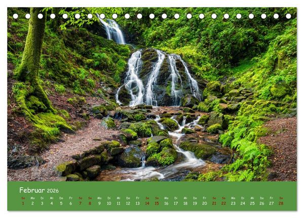 Produktbild: Wassertr&auml;ume im Schwarzwald (Tischkalender 2026 DIN A5 quer), CALVENDO Monatskalender