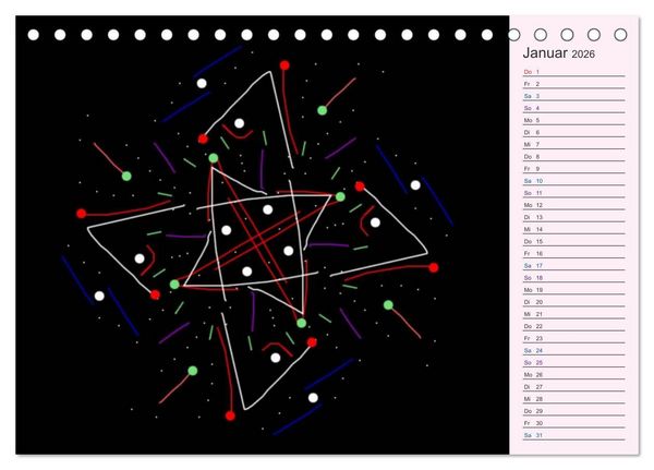 Produktbild: Filigran - Mandalas (Tischkalender 2026 DIN A5 quer), CALVENDO Monatskalender