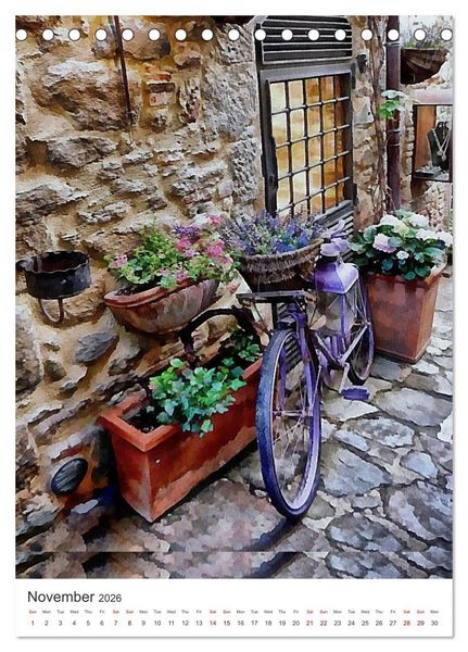 Produktbild: A Year Of Bicycles (Desk Calendar 2026 DIN A5 portrait), CALVENDO 12 Month DeskCalendar