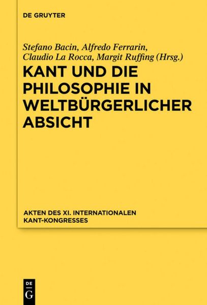 Produktbild: Kant und die Philosophie in weltb&uuml;rgerlicher Absicht