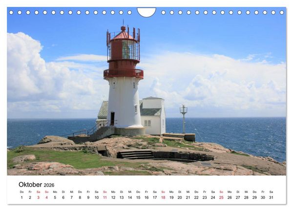 Produktbild: S&uuml;dnorwegen - von Kristiansand bis Stavanger (Wandkalender 2026 DIN A4 quer), CALVENDO Monatskalender
