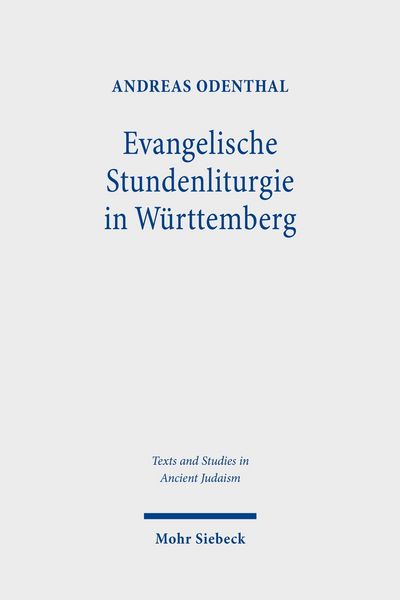 Produktbild: Evangelische Stundenliturgie in W&uuml;rttemberg