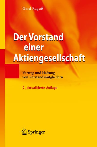 Produktbild: Der Vorstand einer Aktiengesellschaft