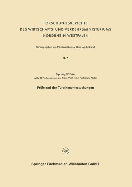 Produktbild: Pr&uuml;fstand der Turbinenuntersuchungen