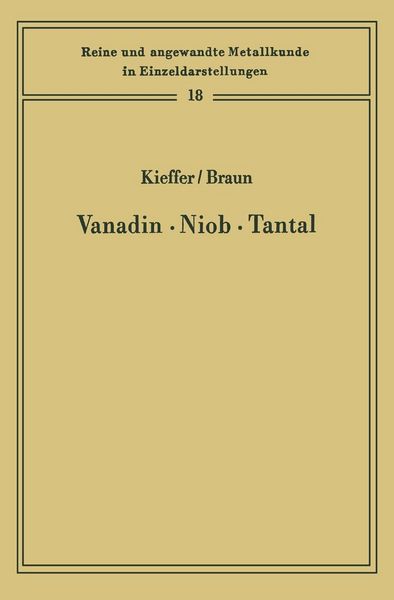 Produktbild: Vanadin Niob &middot; Tantal