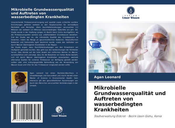 Produktbild: Mikrobielle Grundwasserqualit&auml;t und Auftreten von wasserbedingten Krankheiten