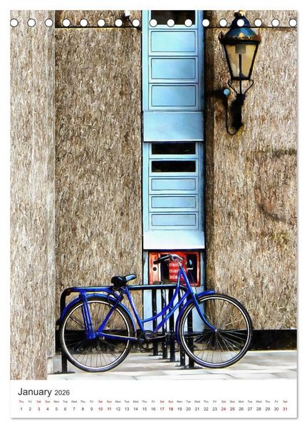 Produktbild: A Year Of Bicycles (Desk Calendar 2026 DIN A5 portrait), CALVENDO 12 Month DeskCalendar