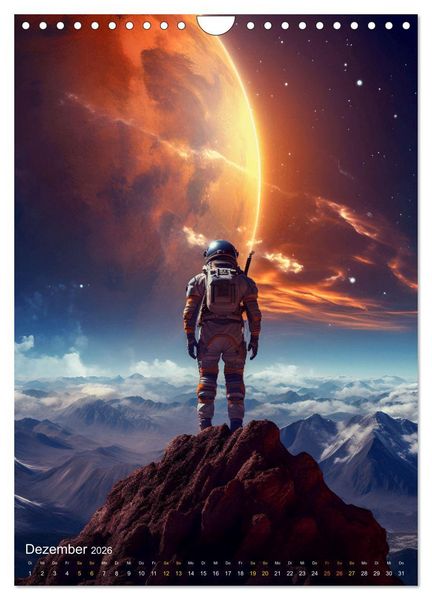 Produktbild: Endless Space - Zeitreisen in die unendlichen Weites des Weltraums (Wandkalender 2026 DIN A4 hoch), CALVENDO Monatskalender
