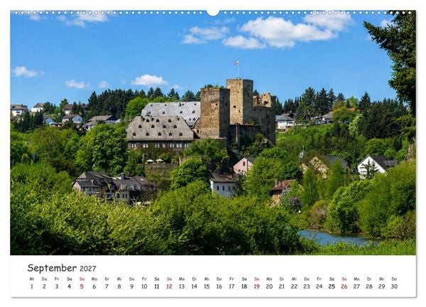 Produktbild: Runkel - Idylle an der Lahn (hochwertiger Premium Wandkalender 2027 DIN A2 quer), Kunstdruck in Hochglanz
