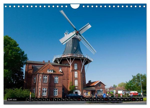Produktbild: Windm&uuml;hlen in Deutschland (Wandkalender 2026 DIN A4 quer), CALVENDO Monatskalender
