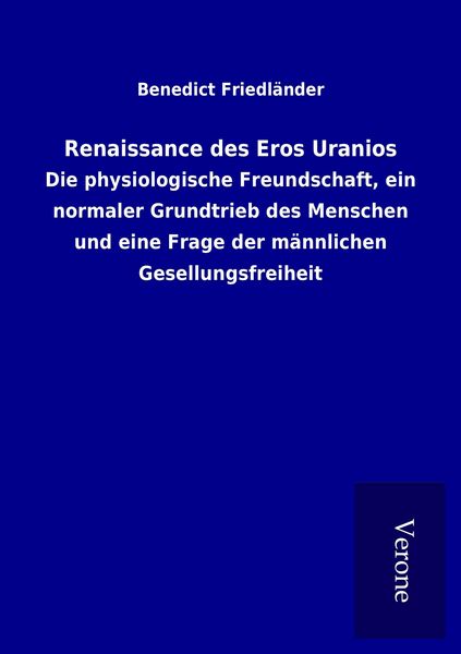 Produktbild: Renaissance des Eros Uranios