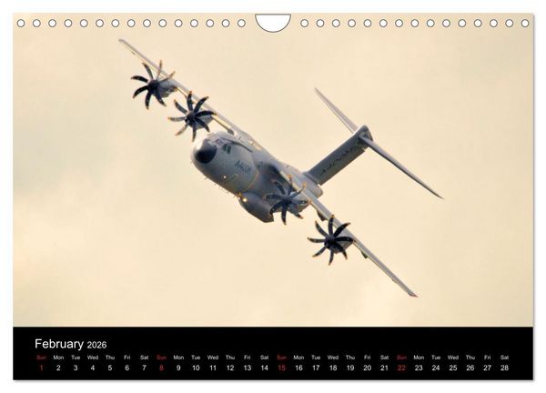 Produktbild: Airbus A400M Atlas (Wall Calendar 2026 DIN A4 landscape), CALVENDO 12 Month Wall Calendar