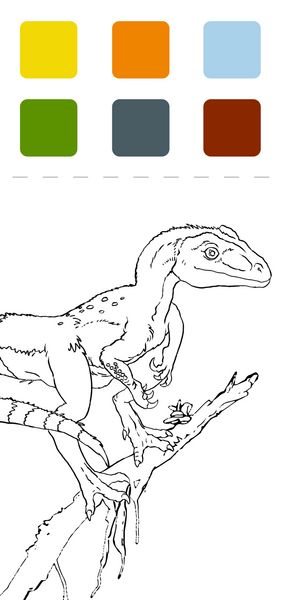 Produktbild: Mini-Malblock &ndash; Mein T-Rex-Malblock zum Schulstart