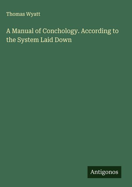 Produktbild: A Manual of Conchology. According to the System Laid Down