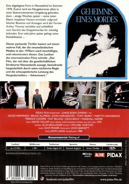 Produktbild: Ohne jeden Zweifel (Beyond Reasonable Doubt) / Packender Thriller &uuml;ber einen wahren Kriminalfall aus Neuseeland (Pidax Film-Klassiker)