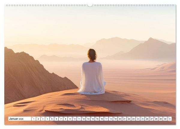 Produktbild: Meditation und weiter Horizont (Wandkalender 2026 DIN A2 quer), CALVENDO Monatskalender