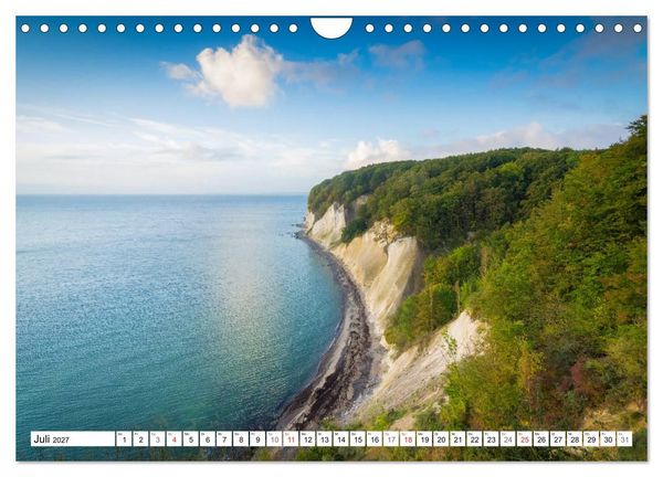 Produktbild: Insel R&uuml;gen - Die K&uuml;ste von Sellin bis Kap Arkona (Wandkalender 2027 DIN A4 quer), CALVENDO Monatskalender