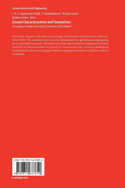 Produktbild: Ground Characterization and Foundations