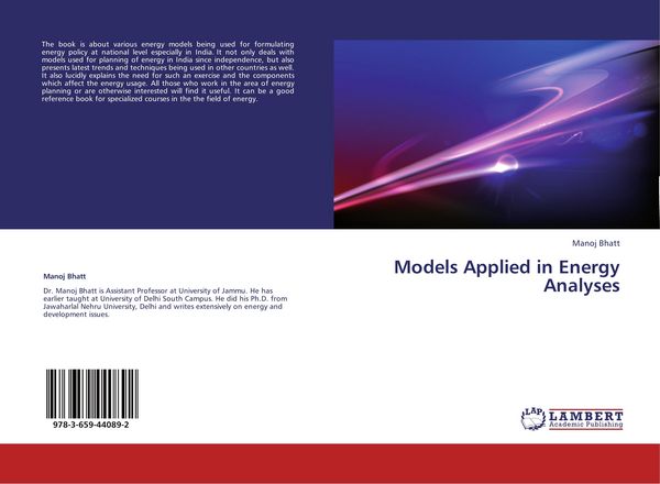 Produktbild: Models Applied in Energy Analyses