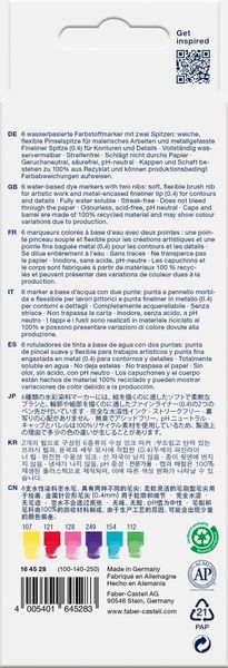 Produktbild: Faber-Castell Tuschestift Dual Marker Goldfaber Aqua, Candy Shop, 6er Set