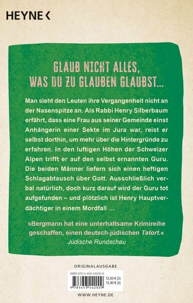 Produktbild: Der Rabbi und der Kommissar: Fremde Götter