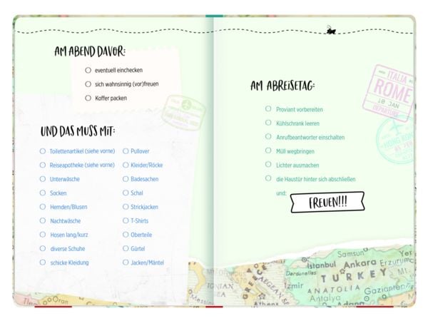 Produktbild: Reisetagebuch (Landkarte)