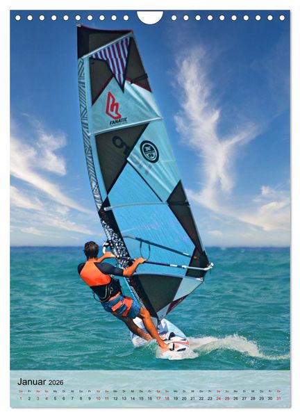 Produktbild: Windsurfen - Fun pur (Wandkalender 2026 DIN A4 hoch), CALVENDO Monatskalender