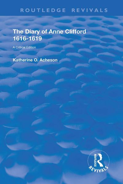 Produktbild: The Diary of Anne Clifford 1616-1619