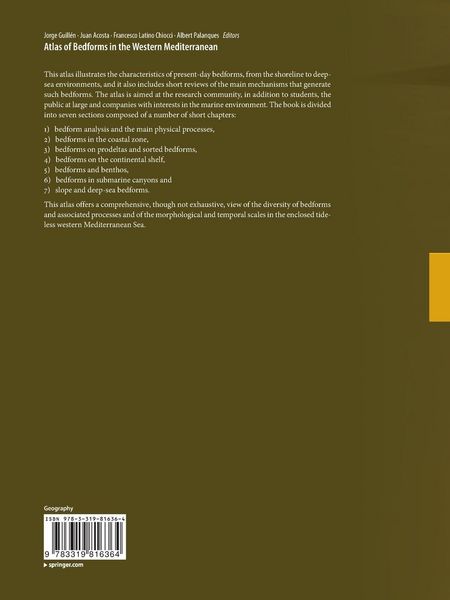 Produktbild: Atlas of Bedforms in the Western Mediterranean