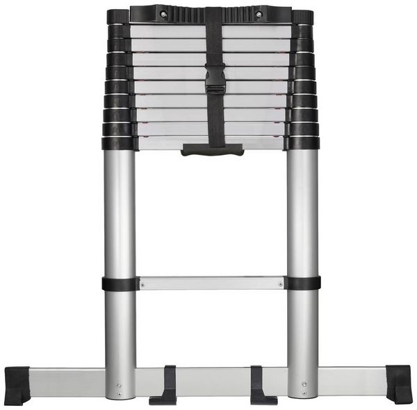 Produktbild: TOOLCRAFT TO-7868814 Aluminiumlegierung Teleskopleiter Montage ohne Werkzeug Arbeitsh&ouml;he (max.): 3.93 m Aluminium EN 131 10.1 kg