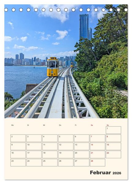 Produktbild: Busan - Eine Reise durch das Herz der K&uuml;stenstadt (Tischkalender 2026 DIN A5 hoch), CALVENDO Monatskalender