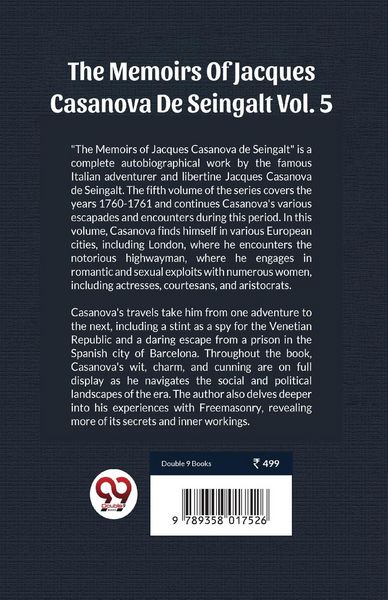 Produktbild: The Memoirs Of Jacques Casanova De Seingalt Vol. 5