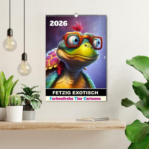 Produktbild: FETZIG EXOTISCH (Wandkalender 2026 DIN A3 hoch), CALVENDO Monatskalender