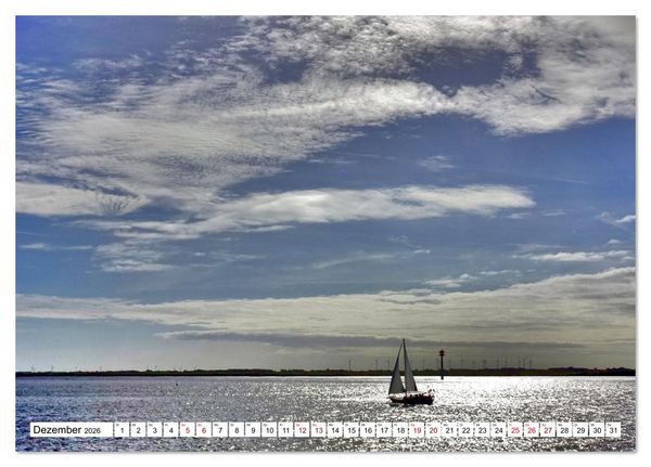 Produktbild: Unter Segeln auf der Elbe (Tischkalender 2026 DIN A5 quer), CALVENDO Monatskalender