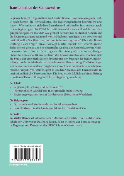 Produktbild: Transformation der Kernexekutive
