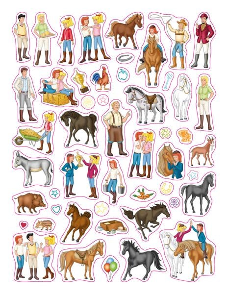 Produktbild: Bibi & Tina Mein Stickeralbum mit 100 Stickern
