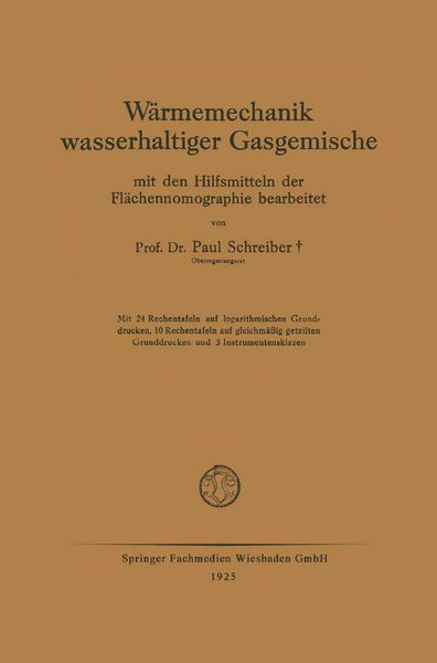 Produktbild: W&auml;rmemechanik wasserhaltiger Gasgemische