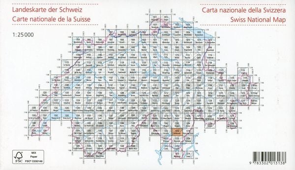 Produktbild: Swisstopo 1 : 25 000 Bellinzona