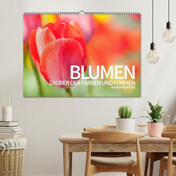Produktbild: BLUMEN Zauber der Farben und Formen (Wandkalender 2026 DIN A2 quer), CALVENDO Monatskalender